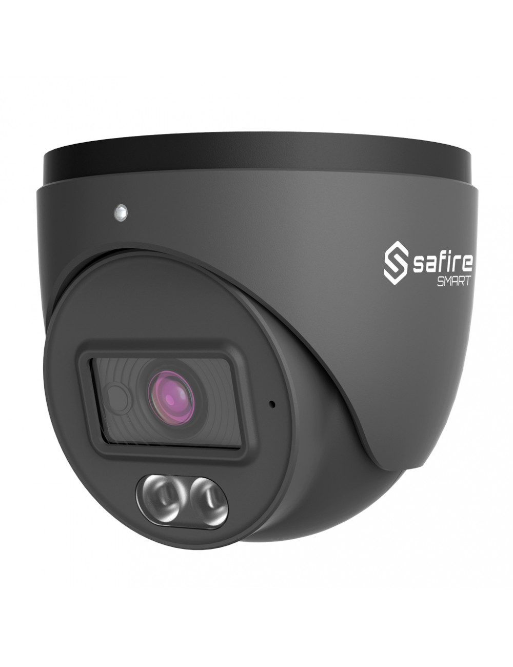 Safire Smart SF-IPT010A-2B1-DL-GREY - Caméra IP Turret avec Double Éclairage