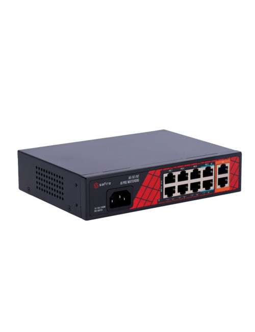 Safire SF-SW1008HIPOE-H-120 - Switch Hi-PoE 120W