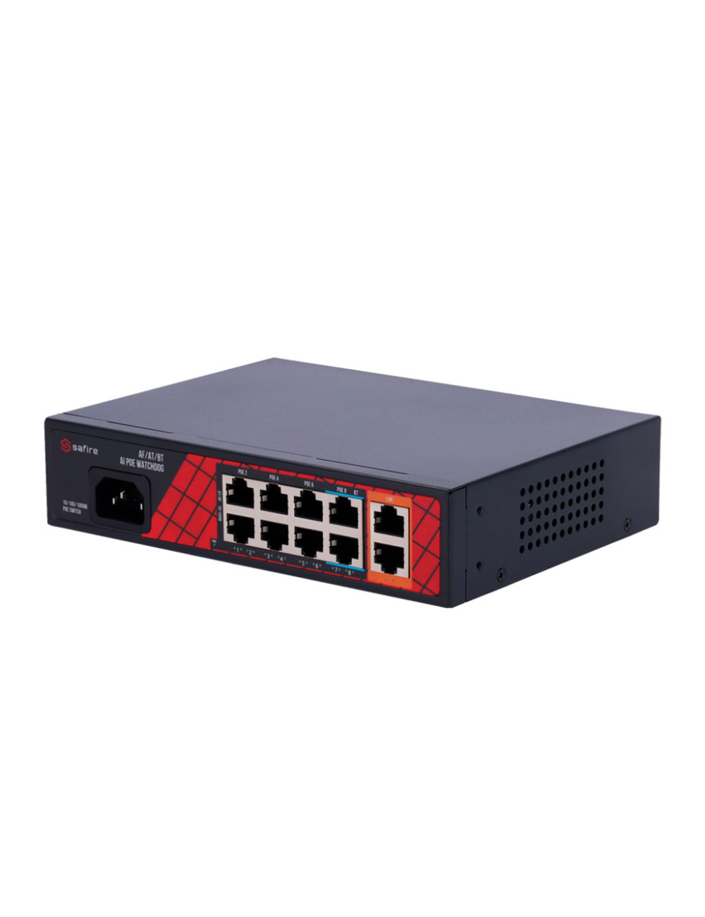 Safire SF-SW1008HIPOE-H-120 - Switch Hi-PoE 120W