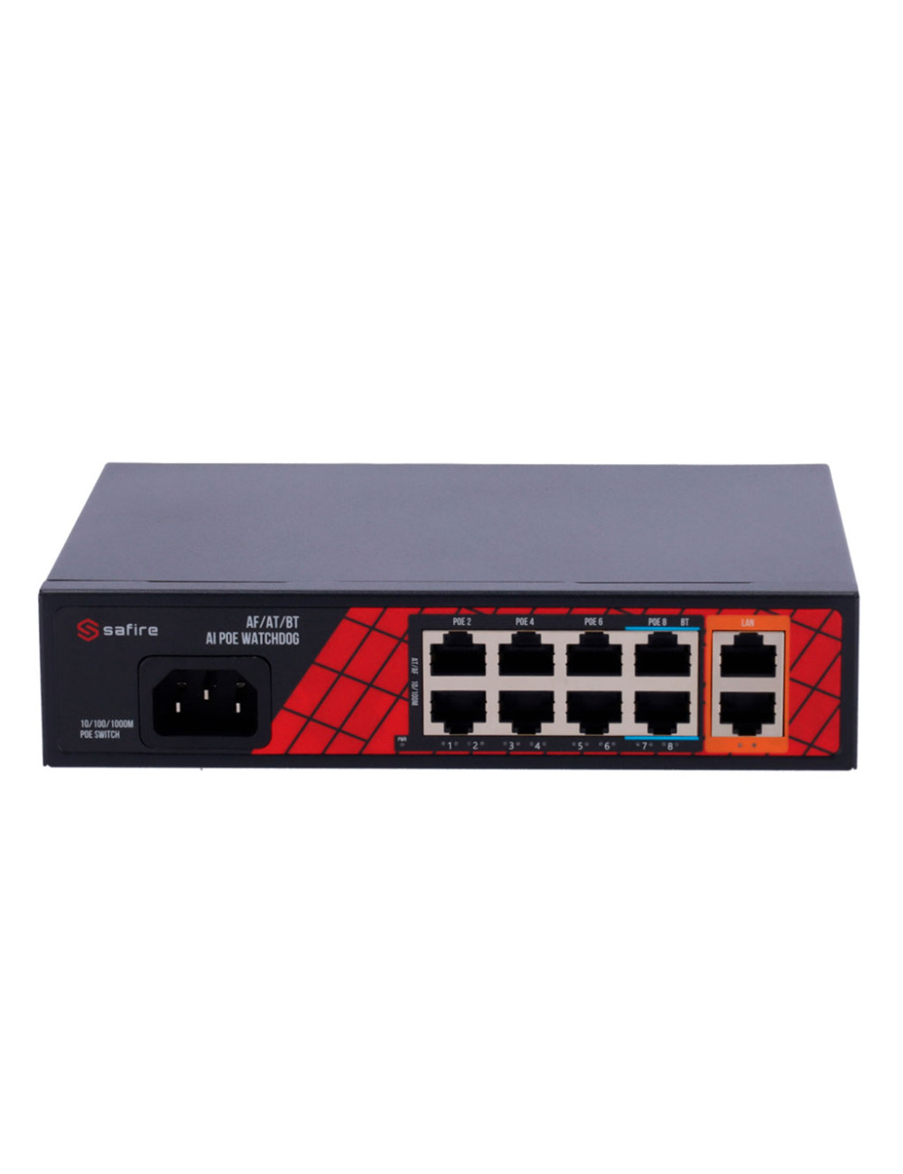 Safire SF-SW1008HIPOE-H-120 - Switch Hi-PoE 120W