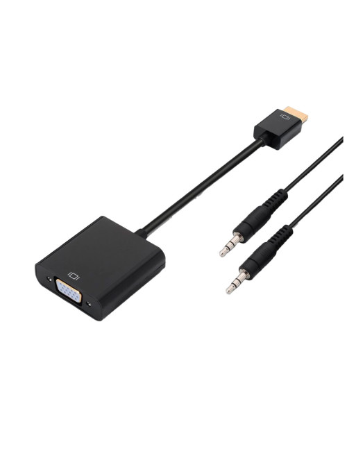 HDMI-VGA0.1+A1.0/N - Convertisseur HDMI vers VGA et Audio