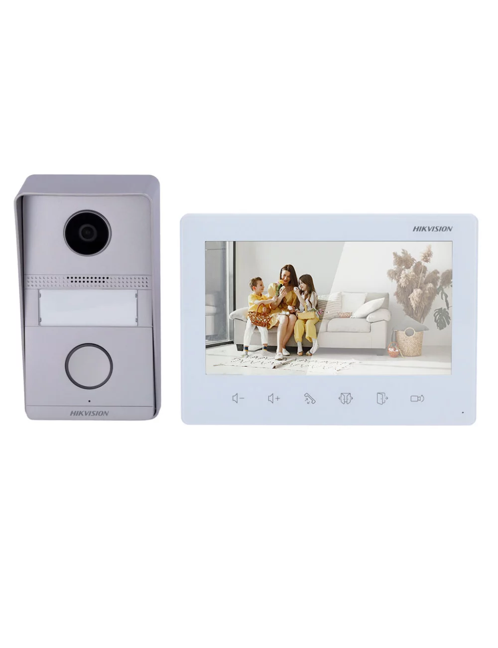 Hikvision DS-KIS101-P (Flush) - Kit d'Interphone Vidéo 2 Fils