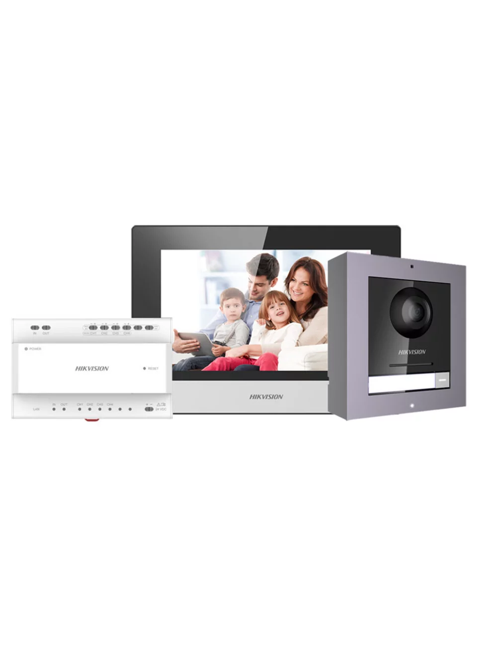 Hikvision DS-KIS702Y - Kit d'interphone vidéo 2 fils