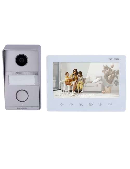 Hikvision DS-KIS101-P (Flush) - Kit d'Interphone Vidéo 2 Fils