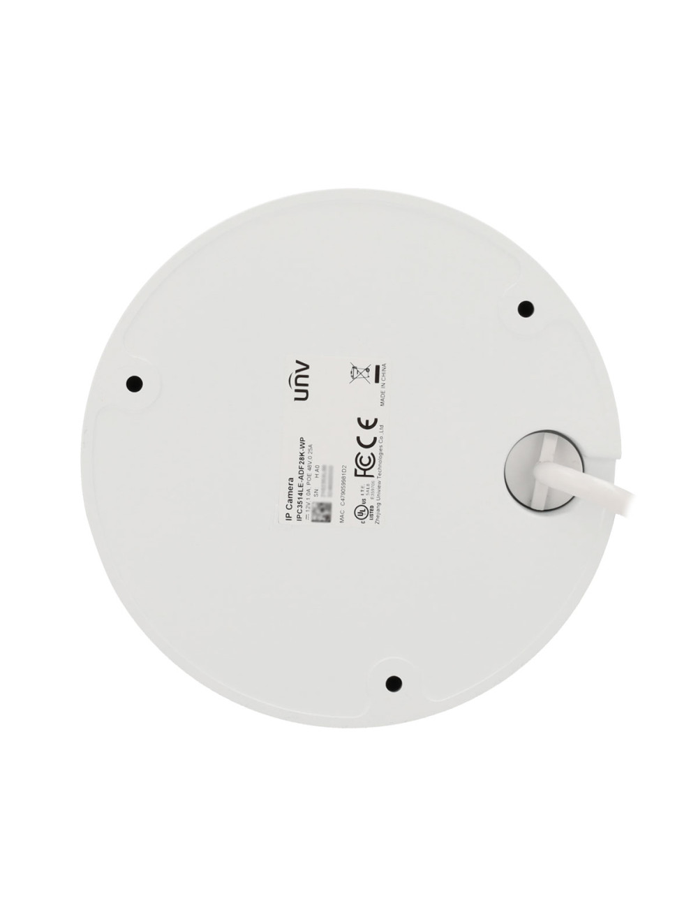 Uniview IPC3514LE-ADF28K-WP - Caméra Dôme IP 4MP avec Vision Couleur