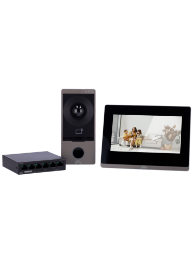 Uniview UV-KIT/201S/372S/NSW2020 - Kit Interphone Vidéo IP WiFi