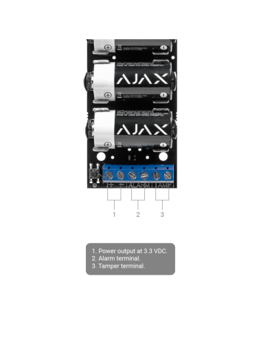 Ajax Transmitter Jeweller - Émetteur radio pour détecteurs