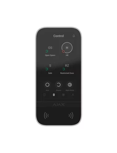 Ajax KeyPad TouchScreen - Clavier Tactile Sécurisé avec RFID