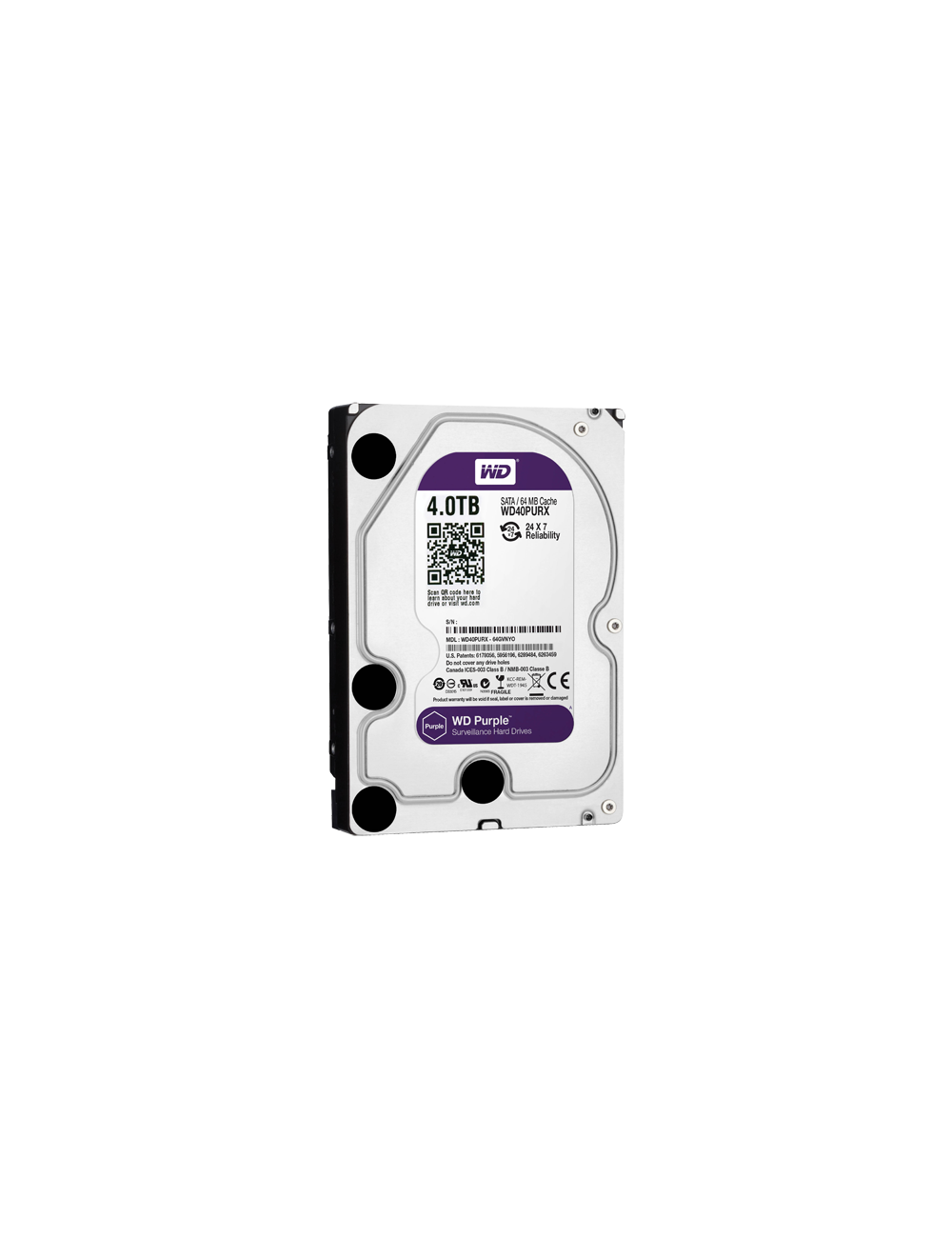 Western Digital HD4TB - Disque Dur Surveillance 4 To