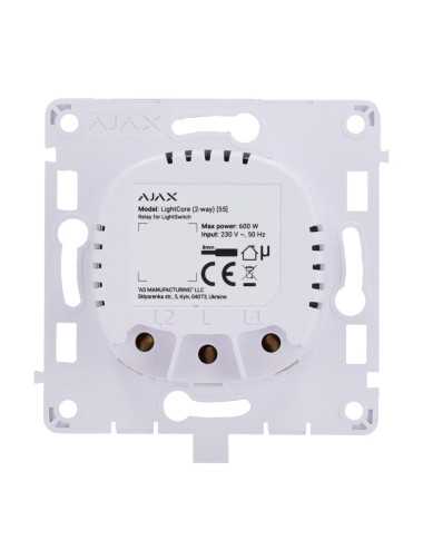 Ajax LightCore (2-Way) Jeweller - Relais pour interrupteur intelligent double