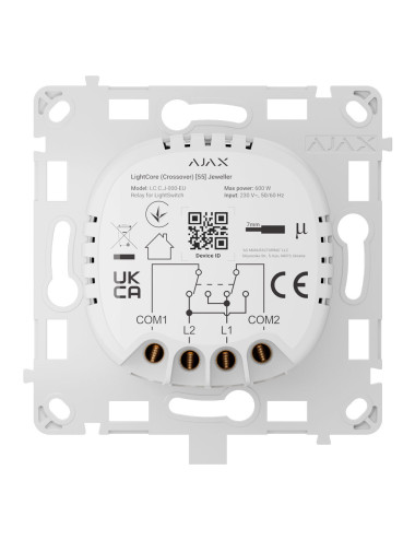 Ajax LightCore (Crossover) - Relais pour Interrupteur Intelligent