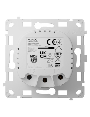 Ajax LightCore Dimmer Vertical - Relais pour interrupteur intelligent