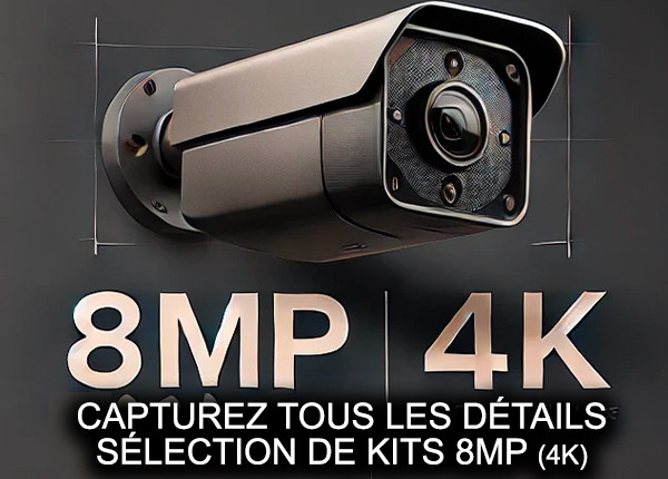 Capturez tous les détails avec nos kits 8MP (4K)